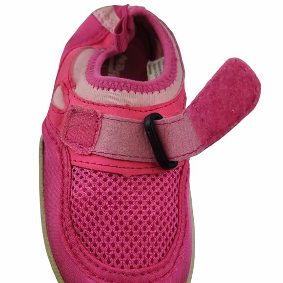 SEAFIT‎ Toddler Girls Pink Sz 10/11 Fabric Water Shoes Hook and Loop Pull Tab - Picture 6 of 8